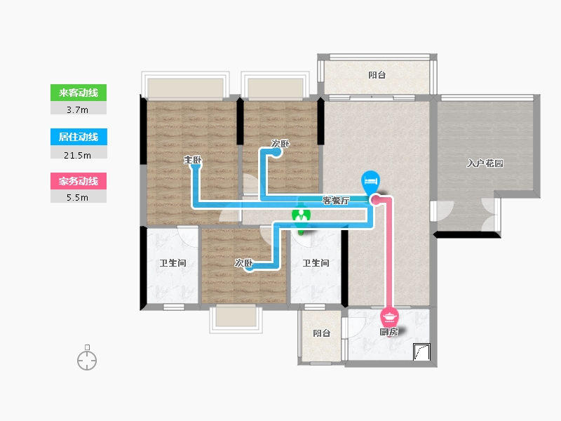 贵州省-六盘水市-建发阳光城-122.00-户型库-动静线