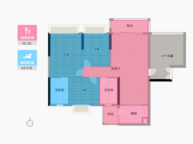 贵州省-六盘水市-建发阳光城-122.00-户型库-动静分区