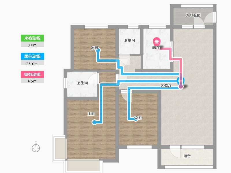 山东省-聊城市-民生凤凰城11号院-95.00-户型库-动静线