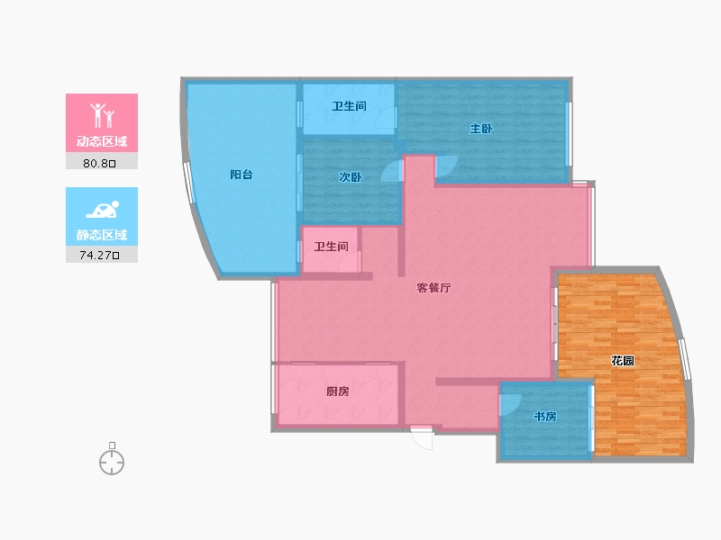 四川省-泸州市-世纪玺悦-168.00-户型库-动静分区