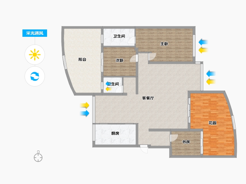 四川省-泸州市-世纪玺悦-168.00-户型库-采光通风