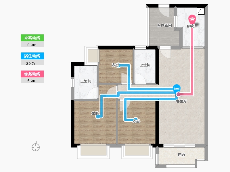 广东省-广州市-实地常春藤6期-80.00-户型库-动静线