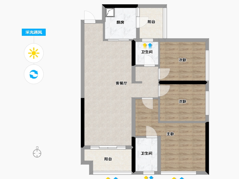 四川省-凉山彝族自治州-美程德州府-89.00-户型库-采光通风