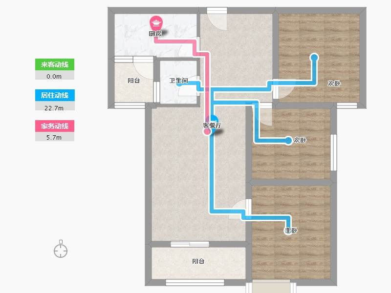 湖北省-武汉市-中建铂公馆-80.00-户型库-动静线