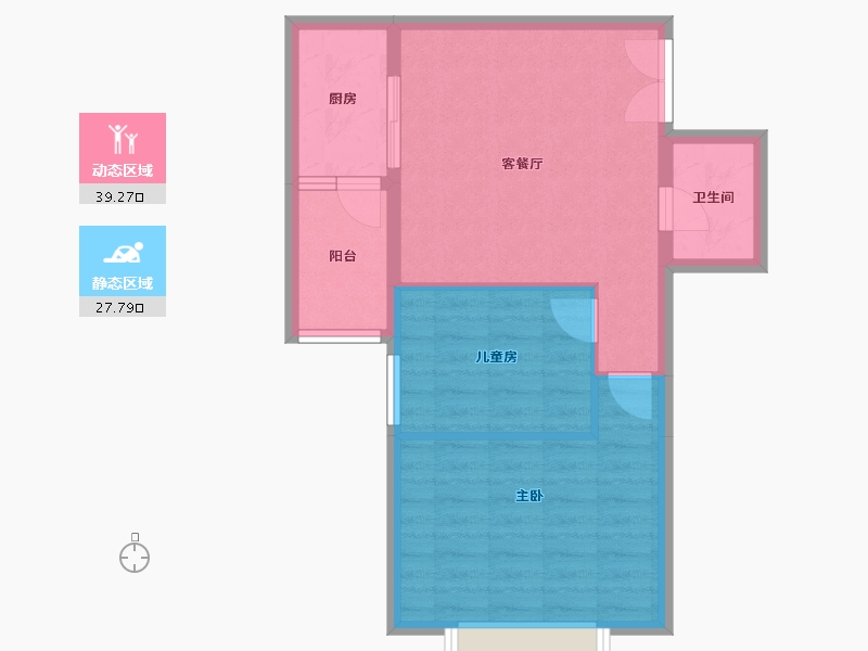 北京-北京市-人济山庄-69.20-户型库-动静分区