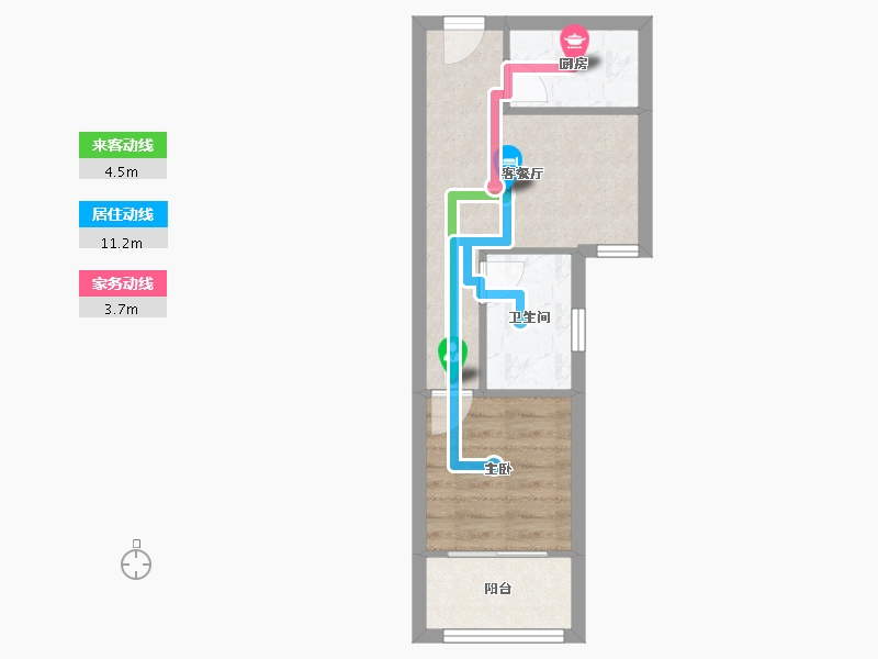 福建省-福州市-易安居小区-34.00-户型库-动静线