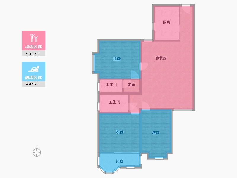 福建省-厦门市-前埔南小区-111.00-户型库-动静分区