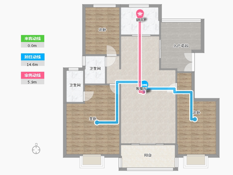 湖北省-武汉市-南湖-120.00-户型库-动静线