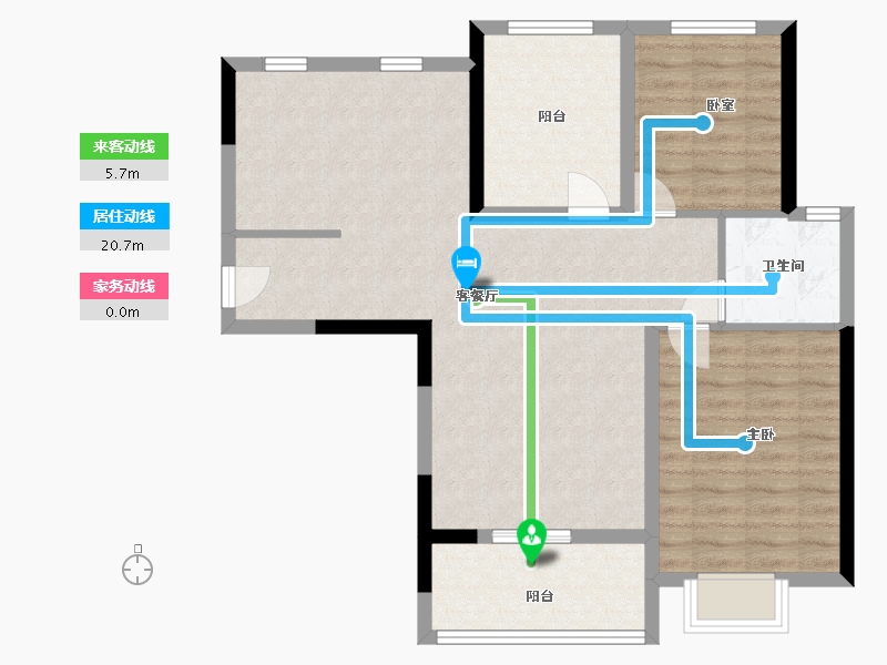 湖北省-鄂州市-祥云春晓四期-82.55-户型库-动静线