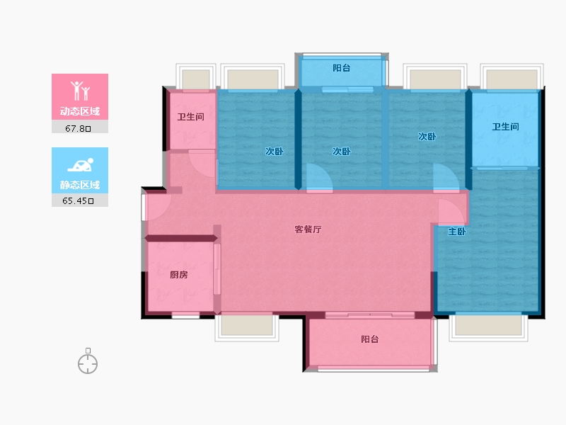 广东省-东莞市-华润置地·万象府-120.00-户型库-动静分区