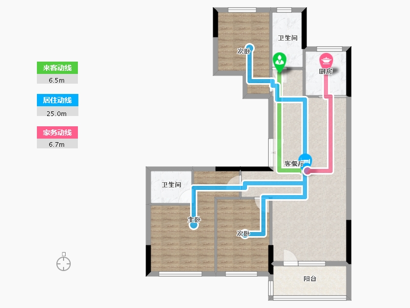 吉林省-四平市-九州一品-120.00-户型库-动静线