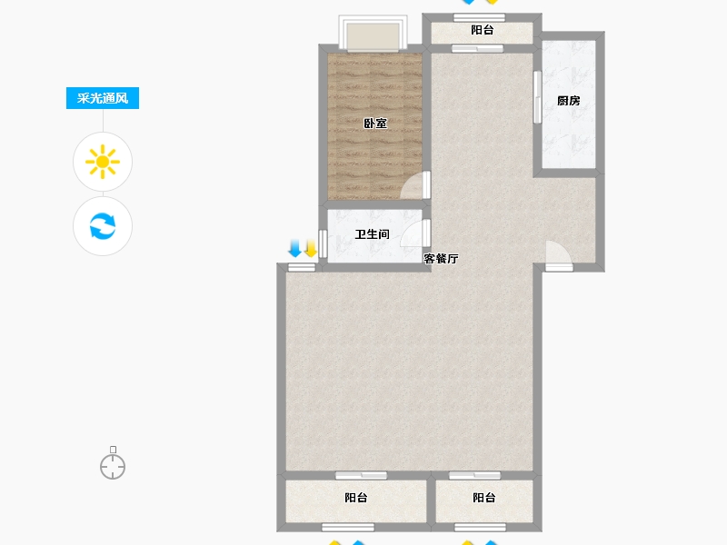 广西壮族自治区-桂林市-桂北新天地-200.00-户型库-采光通风