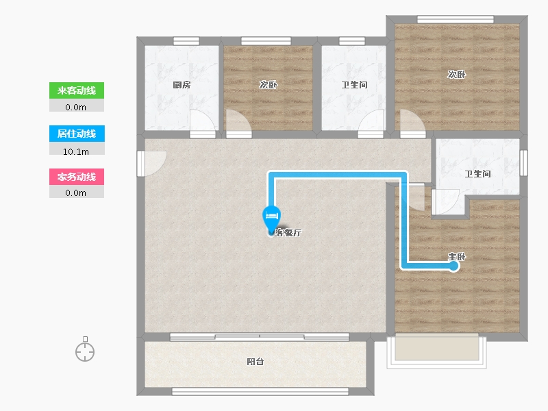 河北省-邯郸市-幸福城.紫玥-110.00-户型库-动静线