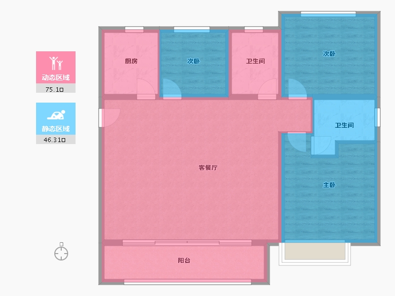 河北省-邯郸市-幸福城.紫玥-110.00-户型库-动静分区