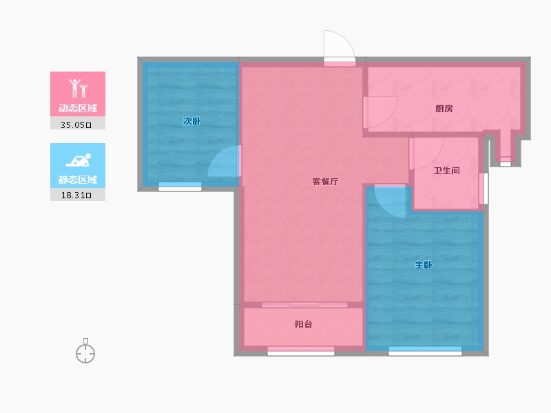 福建省-厦门市-金茂悦云湾-47.80-户型库-动静分区