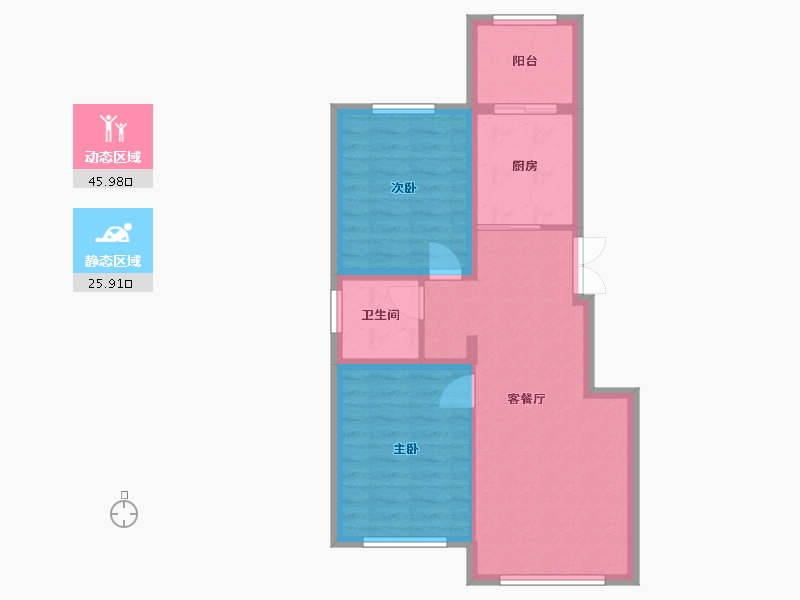 黑龙江省-佳木斯市-北辰铭郡-95.00-户型库-动静分区