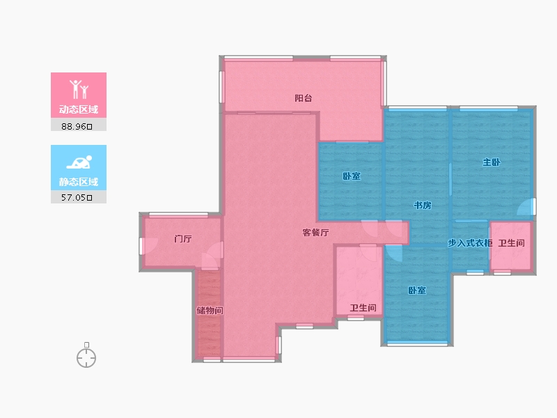 广东省-东莞市-中惠新城-134.50-户型库-动静分区