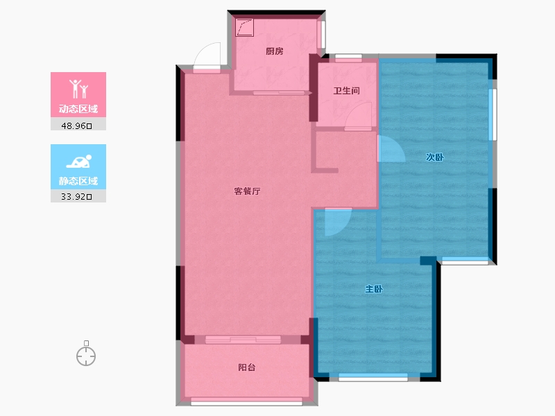 湖南省-益阳市-保利香槟国际-75.00-户型库-动静分区