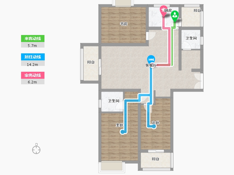 河南省-商丘市-育新苑-101.44-户型库-动静线