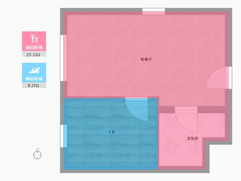 陕西省-西安市-海亮德文郡芳华-32.00-户型库-动静分区