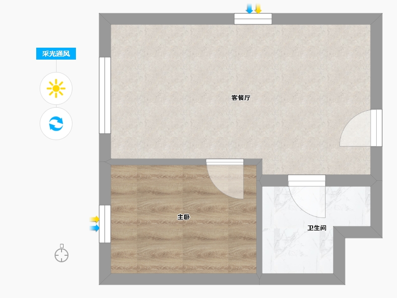 陕西省-西安市-海亮德文郡芳华-32.00-户型库-采光通风