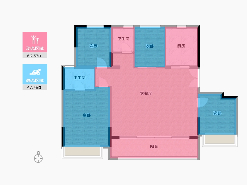 江苏省-苏州市-景粼天著-109.00-户型库-动静分区