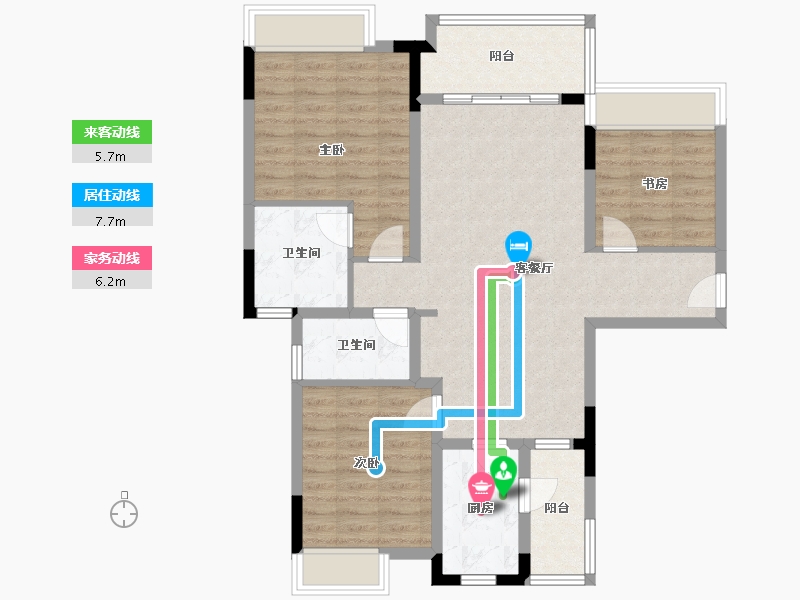 四川省-成都市-金云府-97.00-户型库-动静线