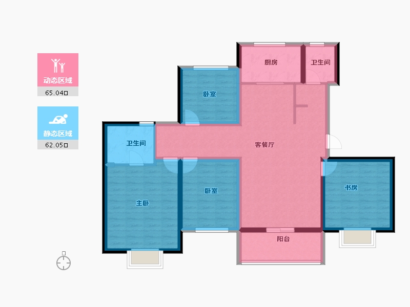 河南省-许昌市-中建观湖珑府-137.00-户型库-动静分区