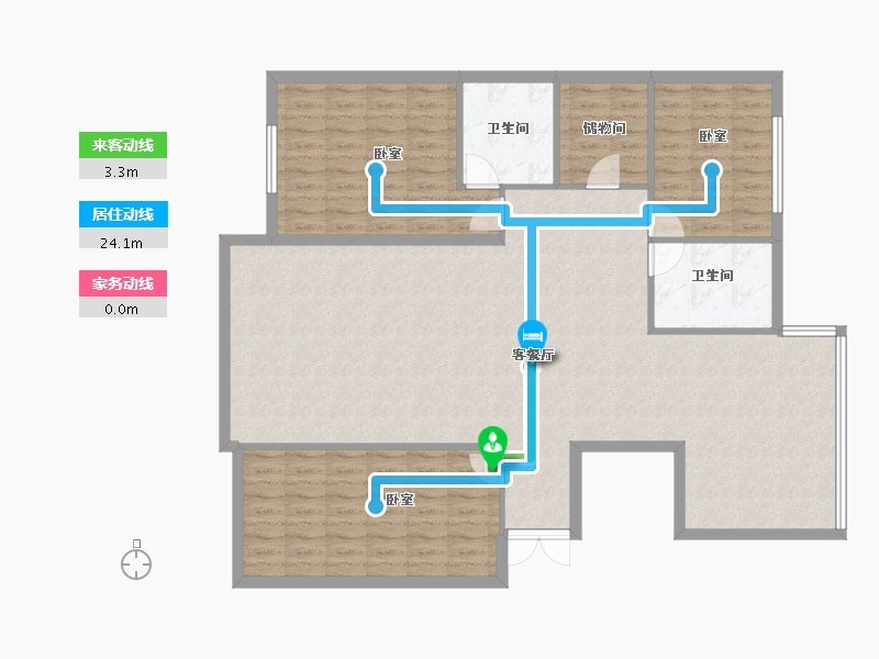 黑龙江省-齐齐哈尔市-泰安新城F区-150.00-户型库-动静线