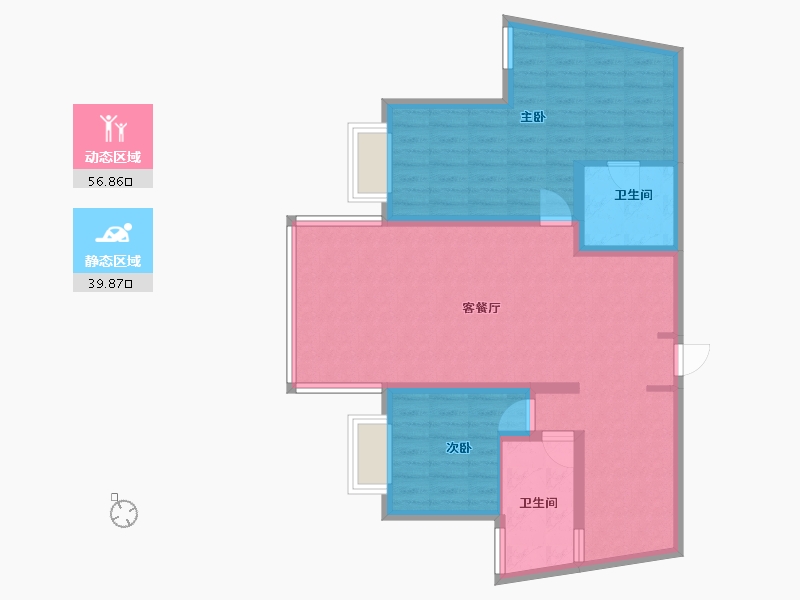 贵州省-遵义市-维也纳-89.00-户型库-动静分区