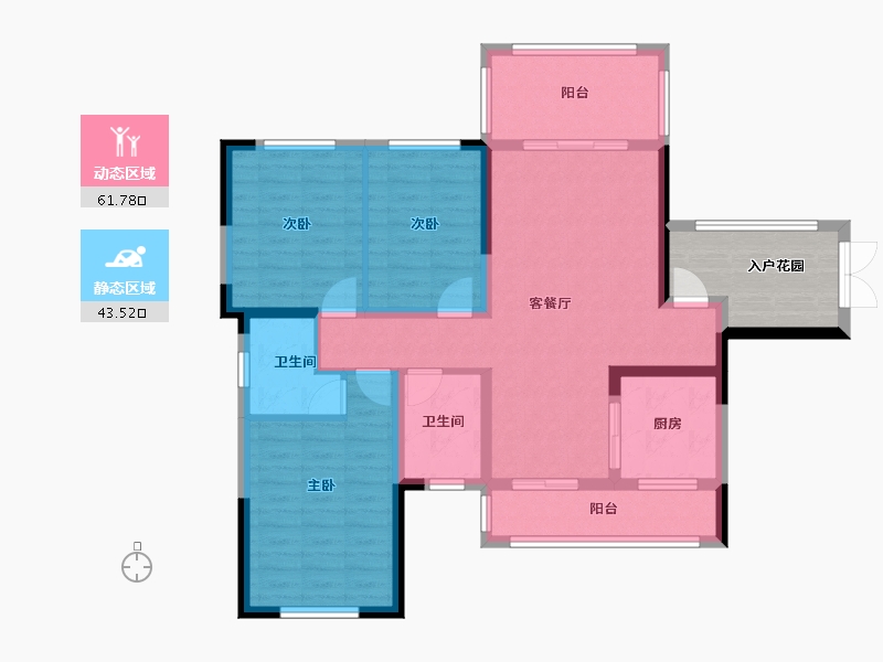 四川省-宜宾市-宏森景园-100.00-户型库-动静分区