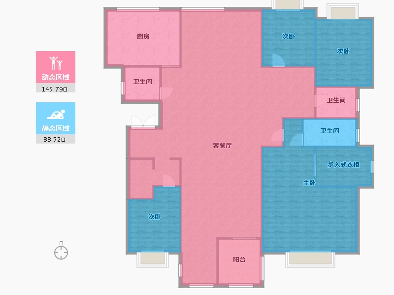 广东省-中山市-阳光美加-二期-219.00-户型库-动静分区