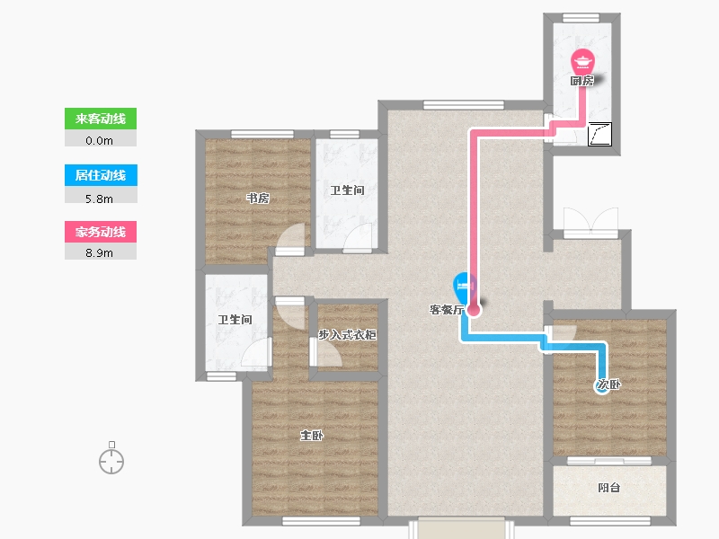 河北省-保定市-上拓幸福里-112.00-户型库-动静线