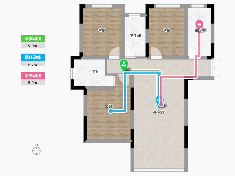 安徽省-淮北市-翡翠岛-89.00-户型库-动静线