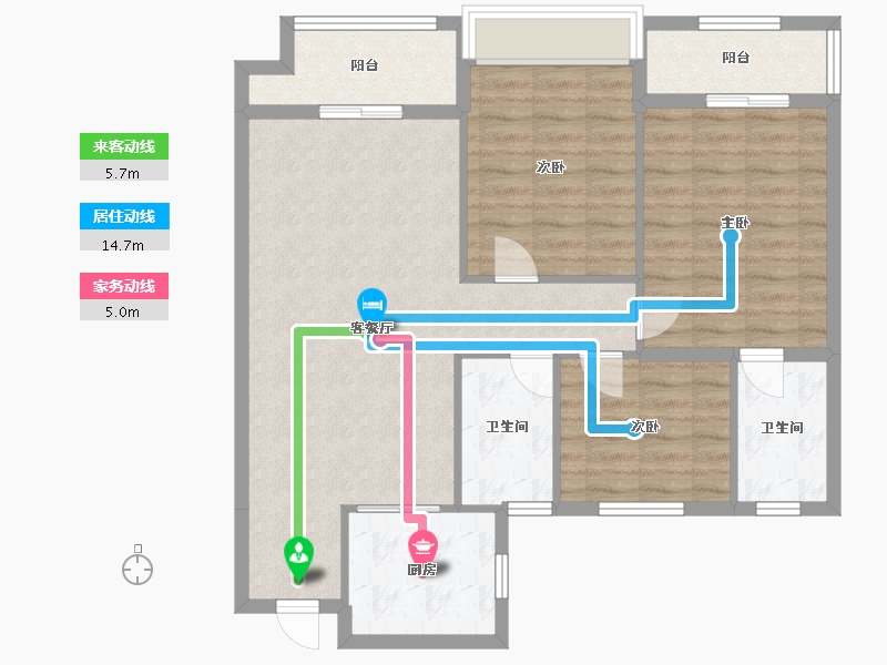 湖北省-武汉市-联投龙湾-90.00-户型库-动静线