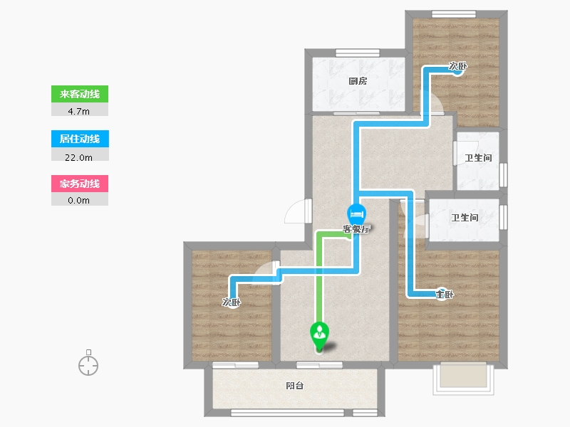 山东省-潍坊市-中梁颐和雅筑-92.79-户型库-动静线