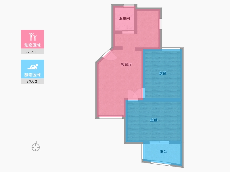 上海-上海市-晶波坊-50.00-户型库-动静分区