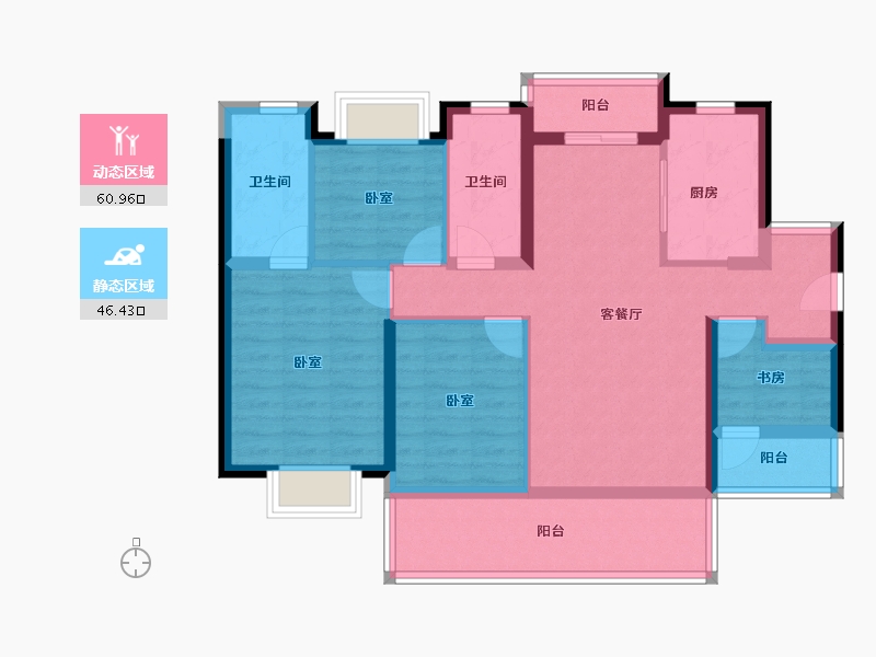 广东省-河源市-龙光城-94.41-户型库-动静分区