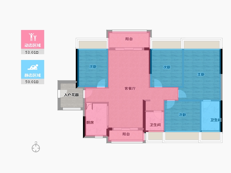 广东省-广州市-五矿招商江天际-96.80-户型库-动静分区