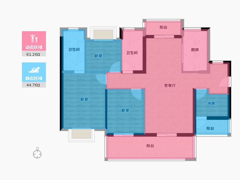 广东省-河源市-龙光城-94.41-户型库-动静分区