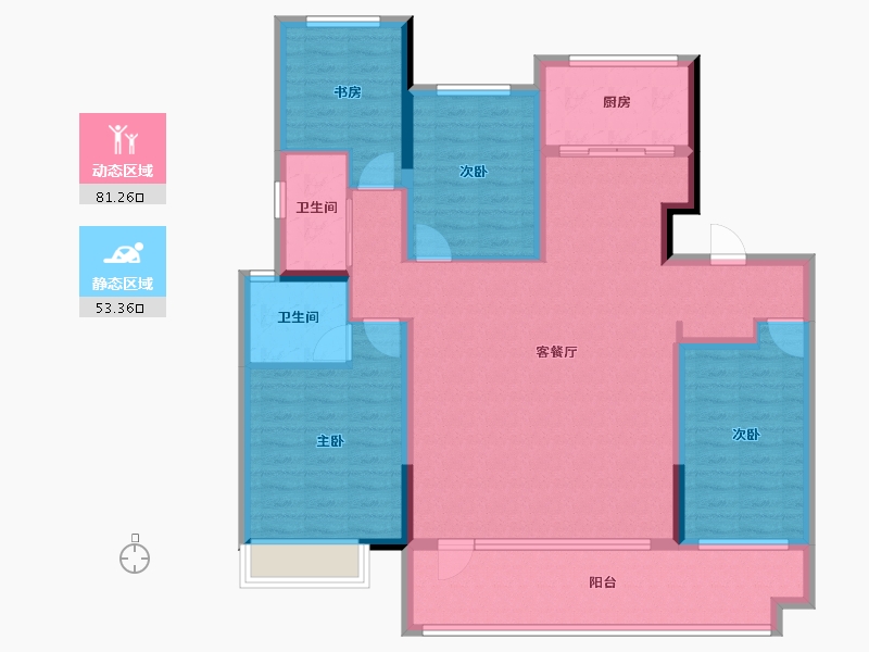 山东省-聊城市-莘县汇丰·陶然居-120.47-户型库-动静分区