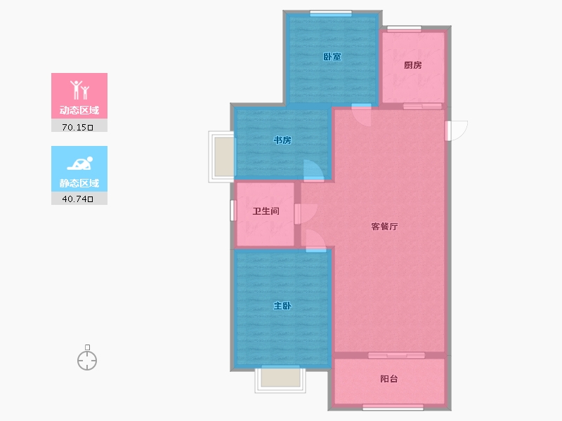 江苏省-徐州市-永昶嘉园-100.00-户型库-动静分区