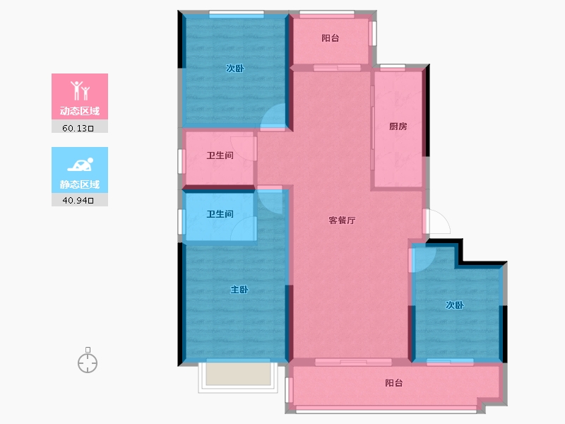 山东省-聊城市-世家·学府里-90.15-户型库-动静分区