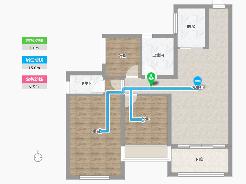 四川省-宜宾市-鑫洋·天著-79.26-户型库-动静线