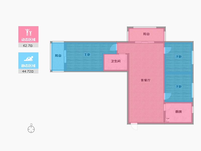 河北省-邢台市-三奕润城-96.00-户型库-动静分区