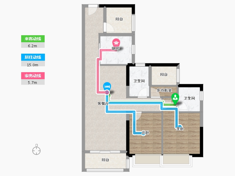 广东省-广州市-星瀚TOD-83.21-户型库-动静线