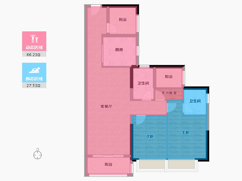 广东省-广州市-星瀚TOD-83.21-户型库-动静分区