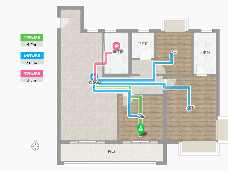 湖北省-宜昌市-宜昌城市旅游客厅国际社区-94.01-户型库-动静线