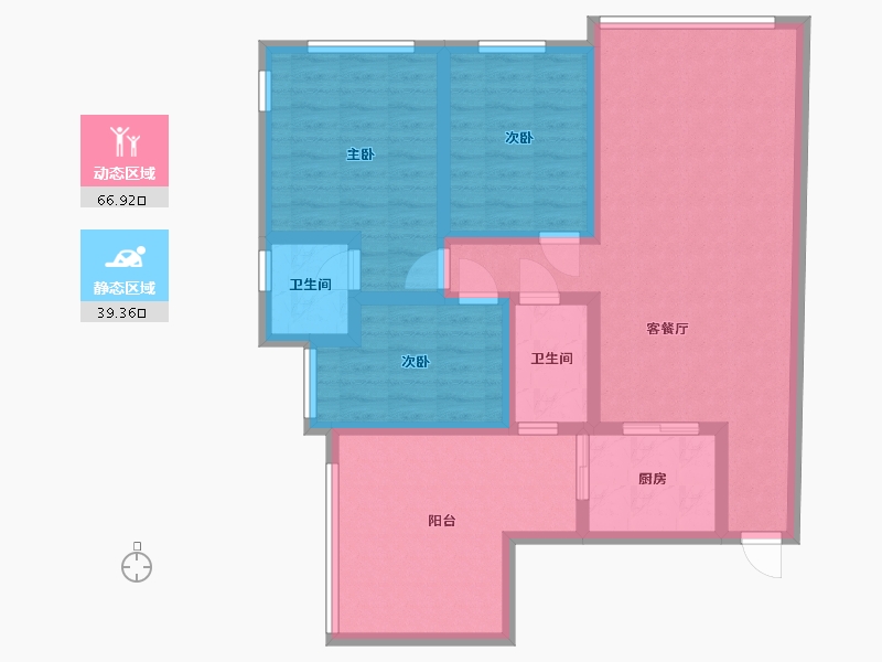 广西壮族自治区-桂林市-阳光新城-104.00-户型库-动静分区