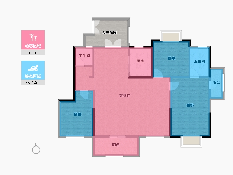 云南省-玉溪市-元江悦府-112.95-户型库-动静分区